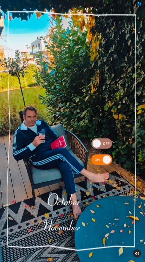 Paweł Deląg relaksuje się