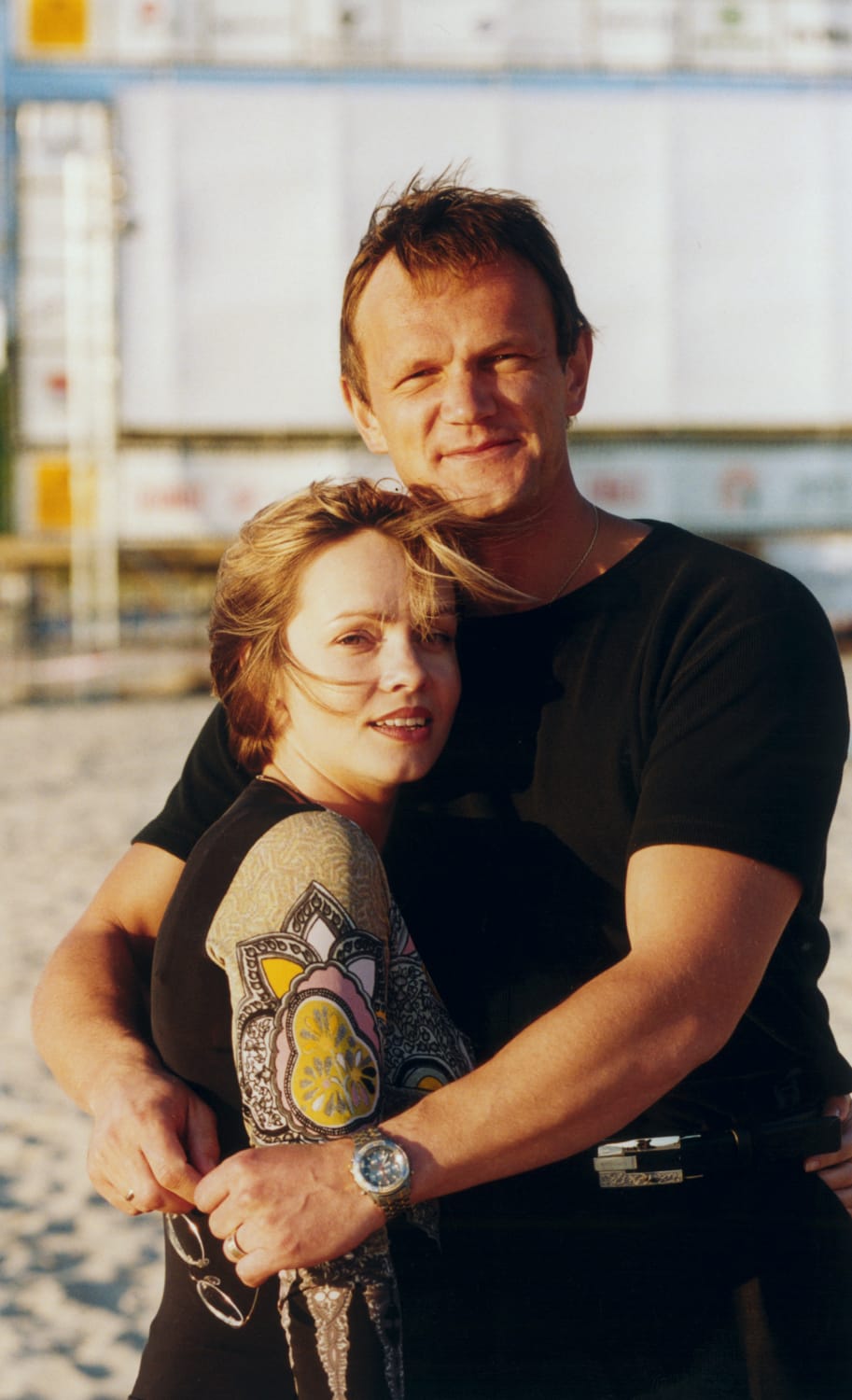 Weronika Marczuk i Cezary Pazura
