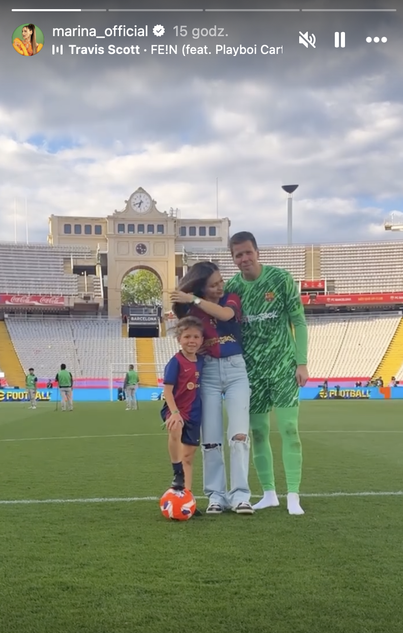 Marina, Wojciech i Liam Szczęśni