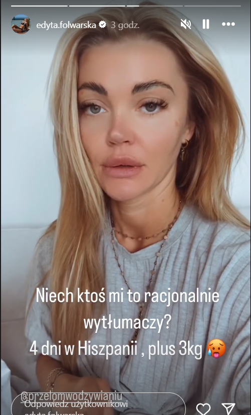 Dramat wyjazdu - 3 kg więcej, fot. IG