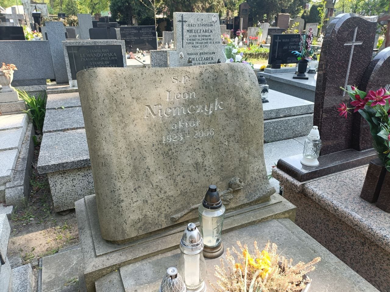 Grób Leona Niemczyka, fot. BLSK