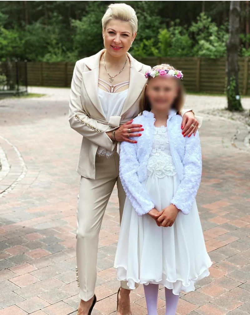 Magda Narożna z córką