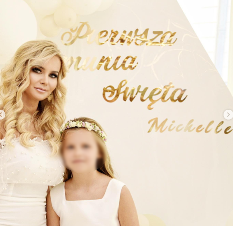 Monika Chwajoł i córka, fot. IG