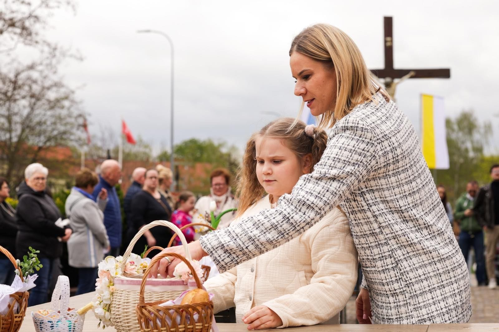 Marta Nawrocka z córką, fot. Marta Nawrocka/Facebook