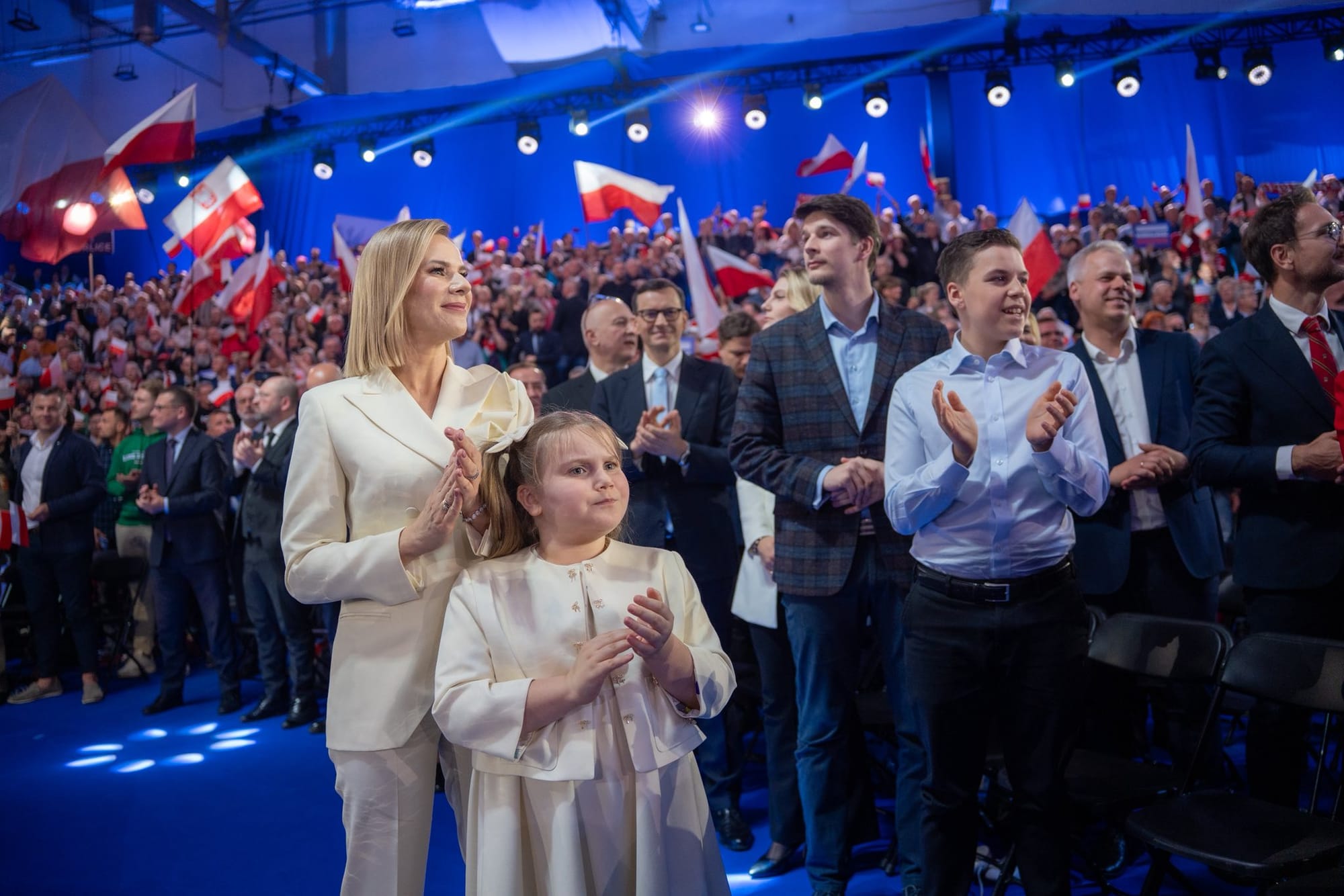 Marta Nawrocka z córką
