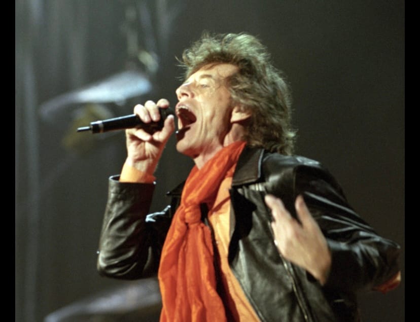 Mick Jagger w Chorzowie, 1998 rok, fot. polskieradio.pl/screenshot