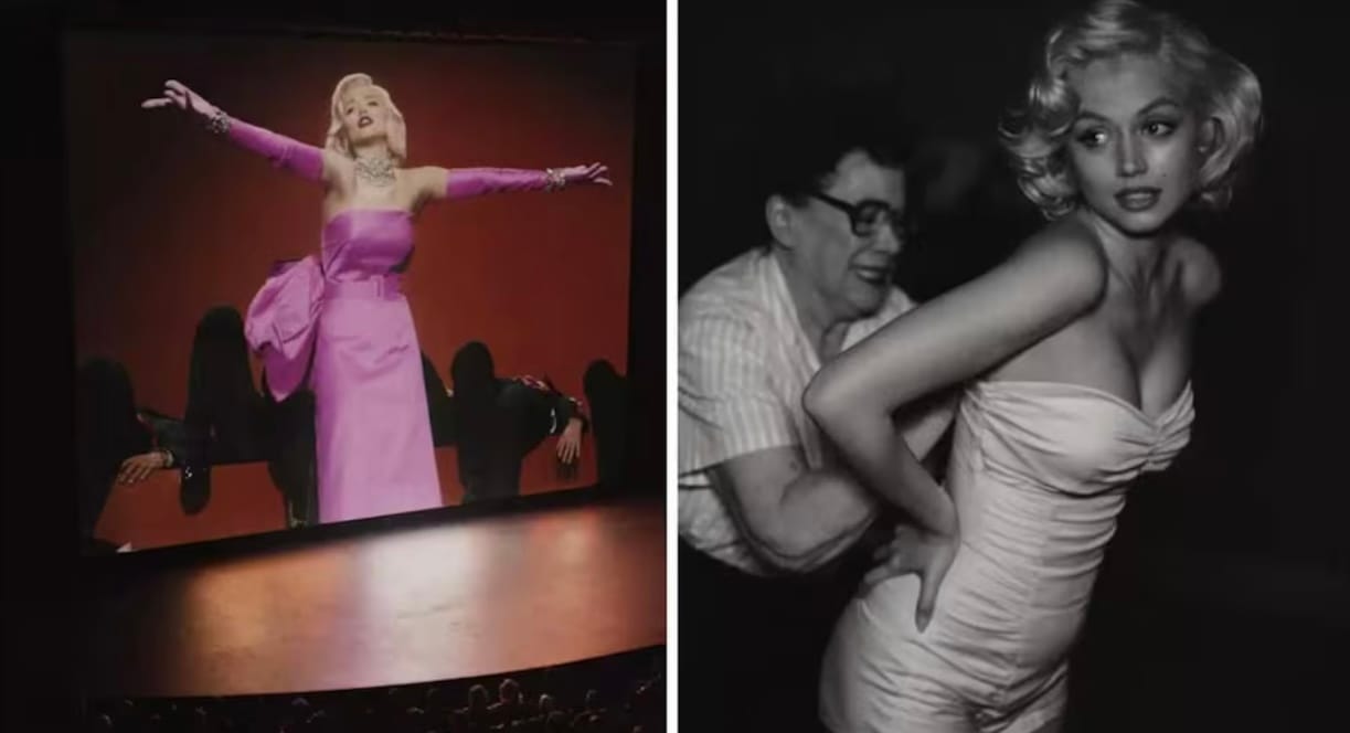 Ana de Armas jako Marylin Monroe w filmie ”Blondynka”, fot. hola.com/screenshot