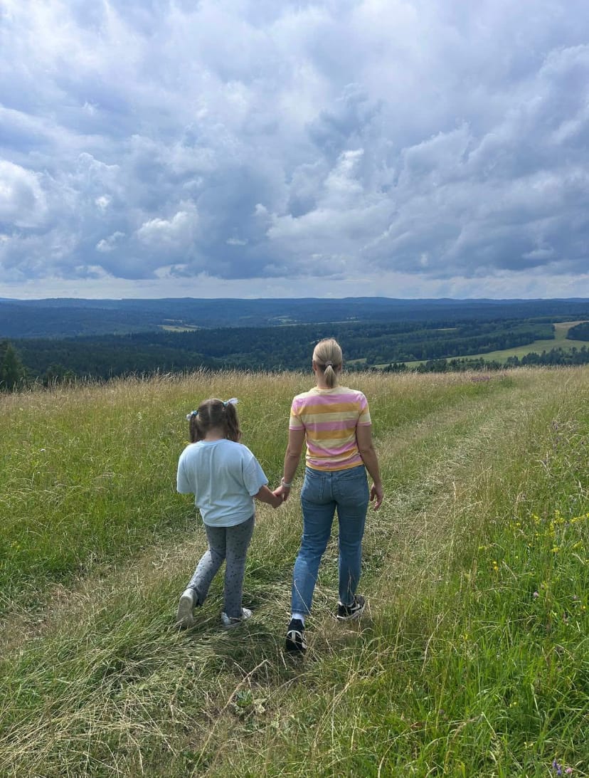 Marta Nawrocka z córką Kasią