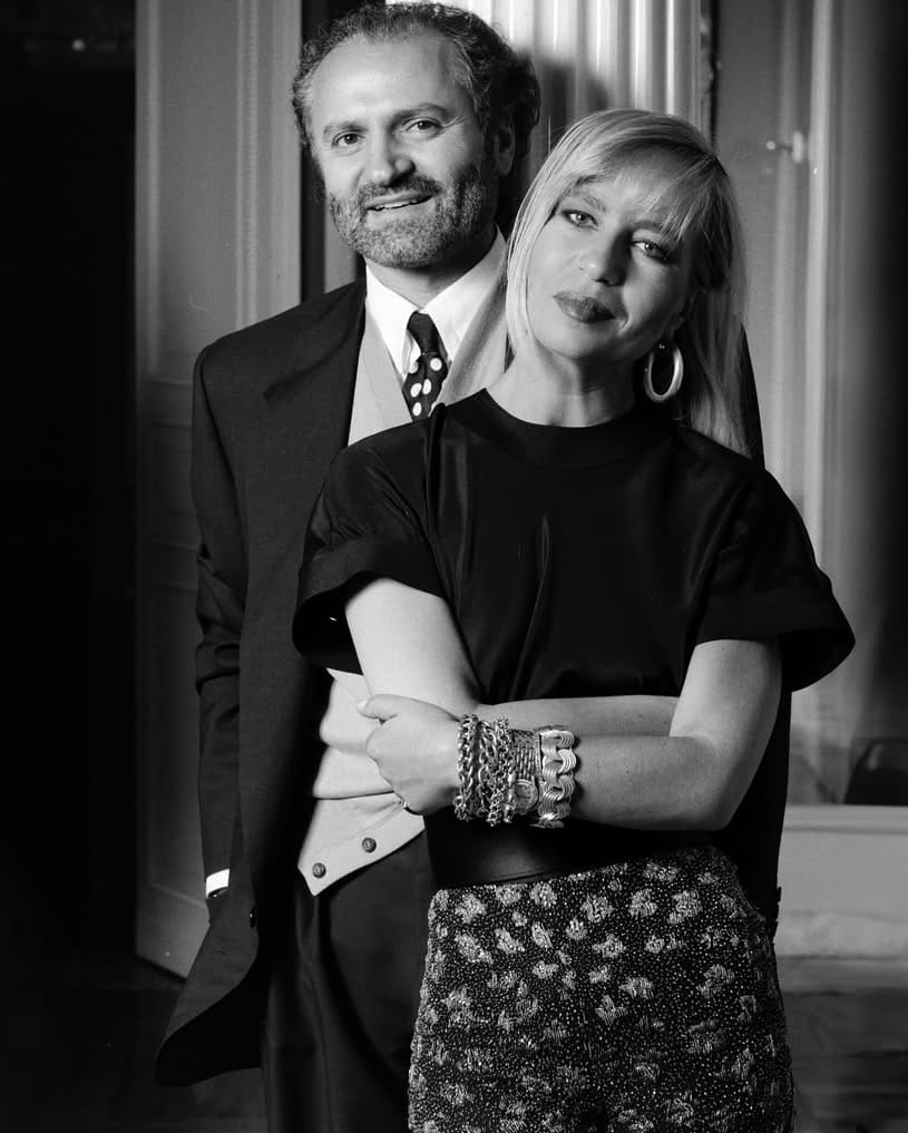 Donatella Versace z bratem Giannim