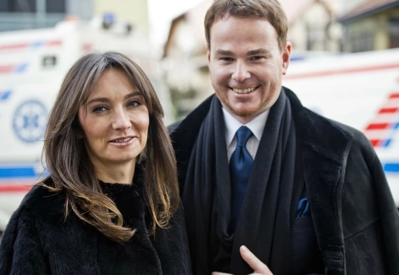 bomirski-Lanckoroński z pierwszą żoną Dominiką Kulczyk, fot. viva.pl/screenshot