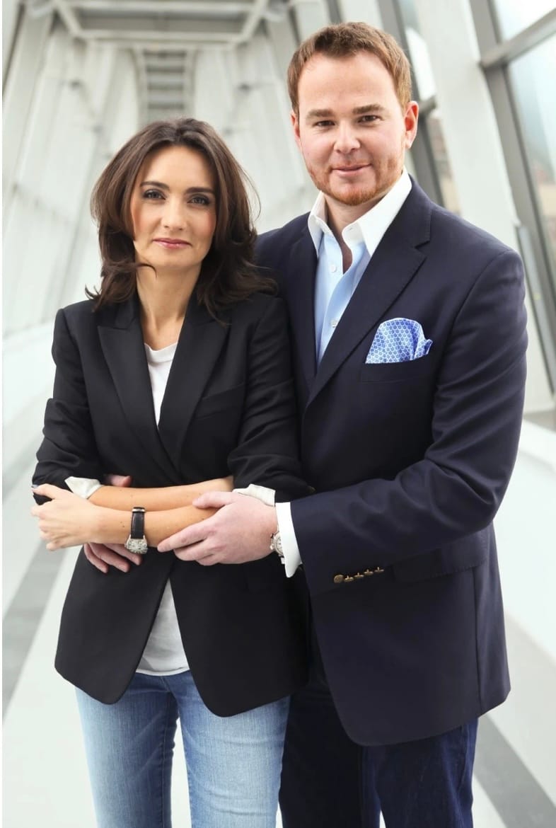 bomirski-Lanckoroński z pierwszą żoną Dominiką Kulczyk, fot. viva.pl/screenshot