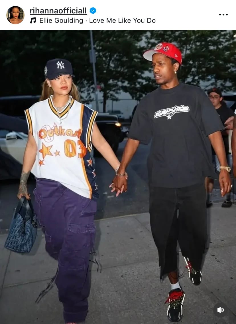 Rihanna i ASAP Rocky, fot. Instagram/rihannaofficial