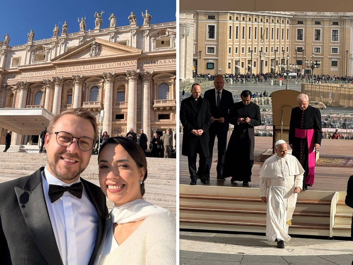 Jacek Ozdoba z żoną na audiencji u papieża. Co tam robili? ZDJĘCIA