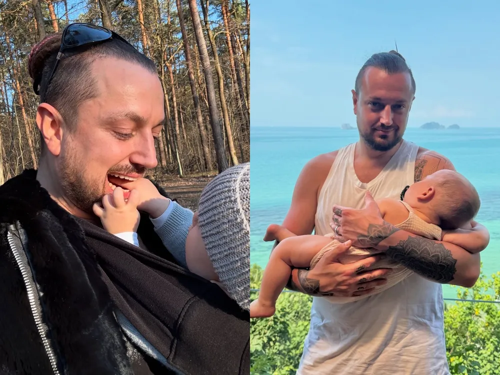 Tak żyje Baron po rozstaniu z Kubicką. Pochwalił się spacerem z dzieckiem