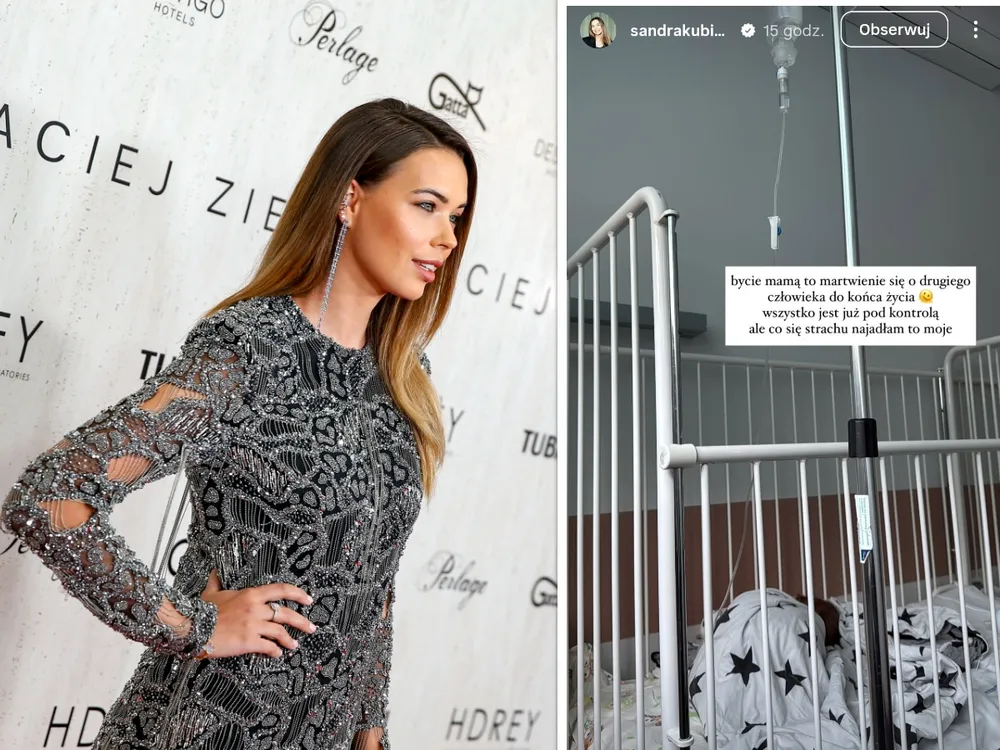 Sandra Kubicka spędziła z synem noc w szpitalu. Opowiedziała co się stało
