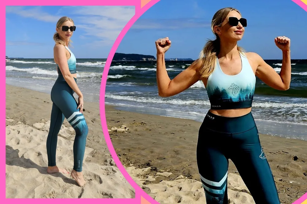 Ilona Januszewska sama na plaży. Co prezenterka TV Republika robi w obcisłym kostiumie?