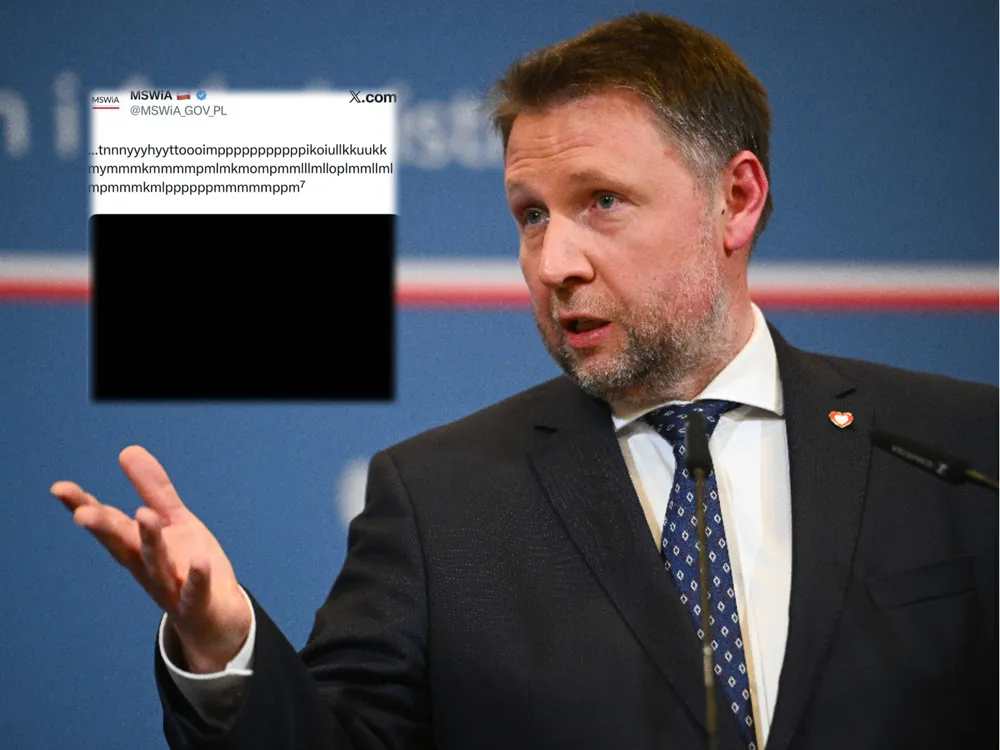 Resort publikuje bełkot, internauci nie mają litości: „Kierwiński znowu w formie”