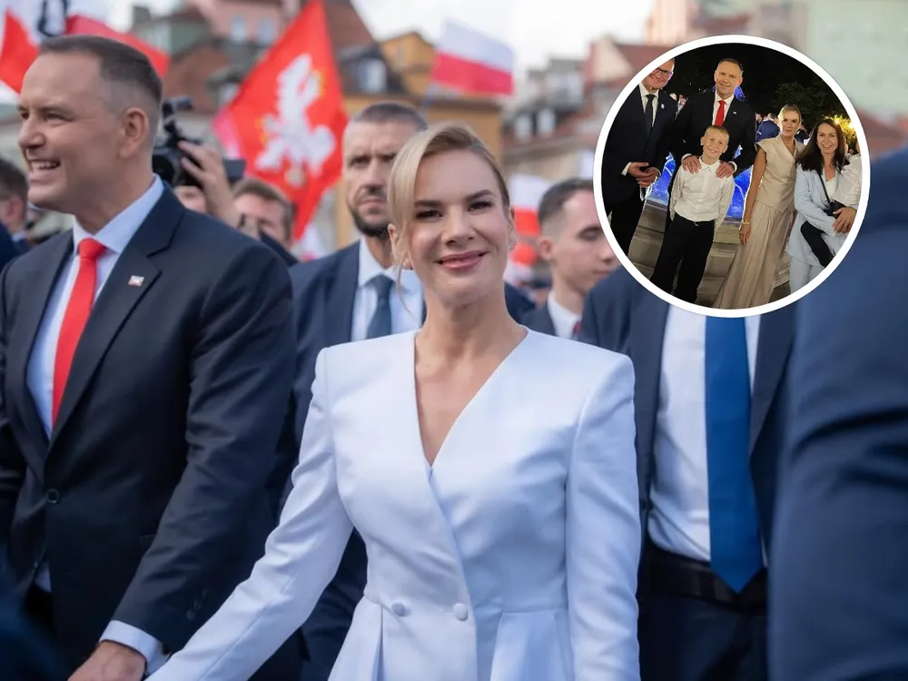 Żona polityka udostępniła rodzinne ZDJĘCIE z Nawrockimi. Wyróżnia się Pierwsza Dama. Opczowska komentuje