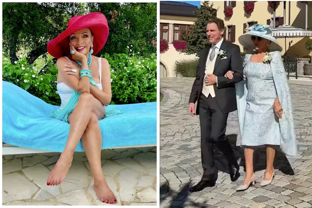 Specjalnie dla niej zatrzymał się czas?! Joan Collins poprowadziła syna do ołtarza. ZOBACZ, jak wygląda!