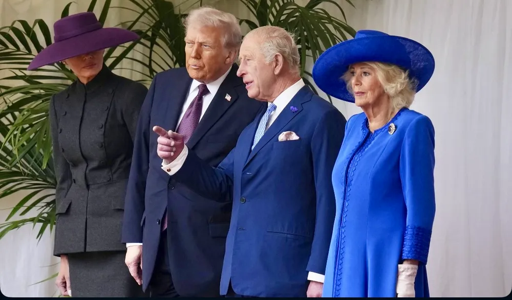 Wielka Brytania z pompą przywitała prezydenta USA. Co założyła Melania Trump? Co powiedział Trump do księżnej Kate?