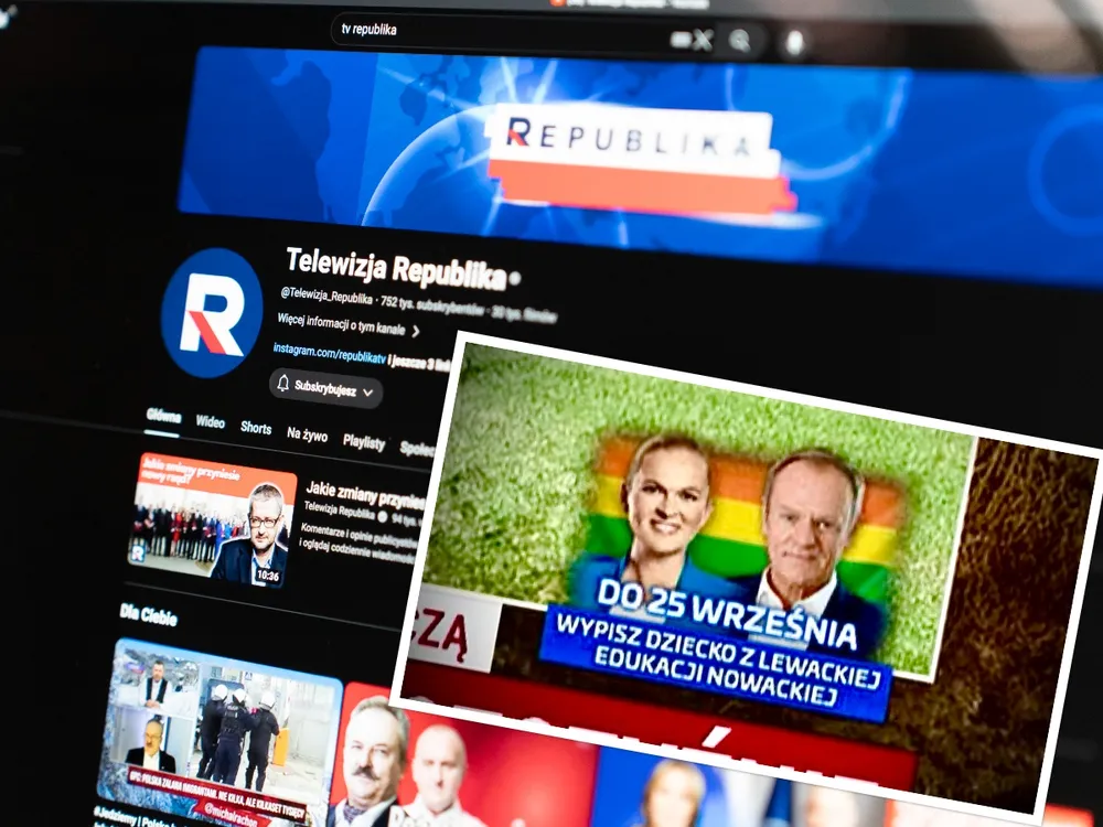 Na ekranie Republiki pojawiła się ciekawa grafika. O co chodzi? ZDJĘCIE