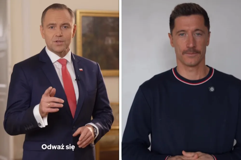 Lewandowski i... Nawrocki w jednym spocie! O co apeluje prezydent? Zobacz WIDEO!