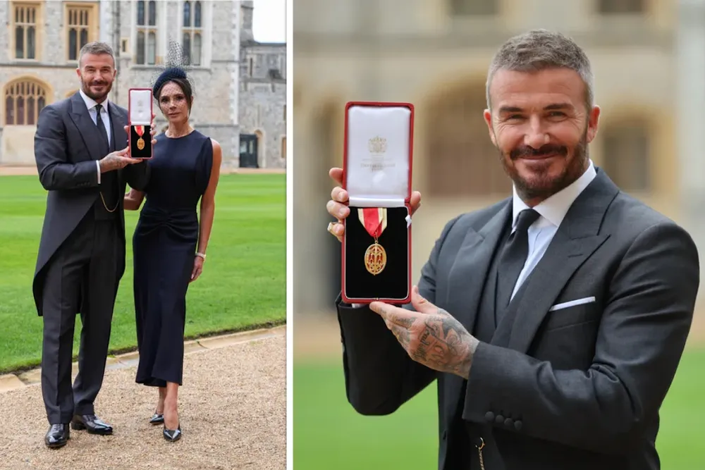 Beckham na kolanach przed królem! Karol III zrobił coś, czego nikt się nie spodziewał [WIDEO]