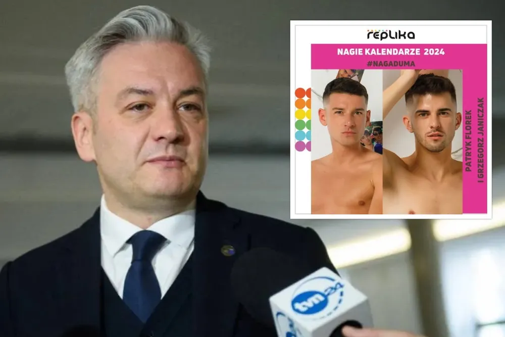 Pozował NAGO - z chłopakiem. Do kalendarza. Dziś ten zaufany współpracownik Biedronia obejmie ważne stanowisko...