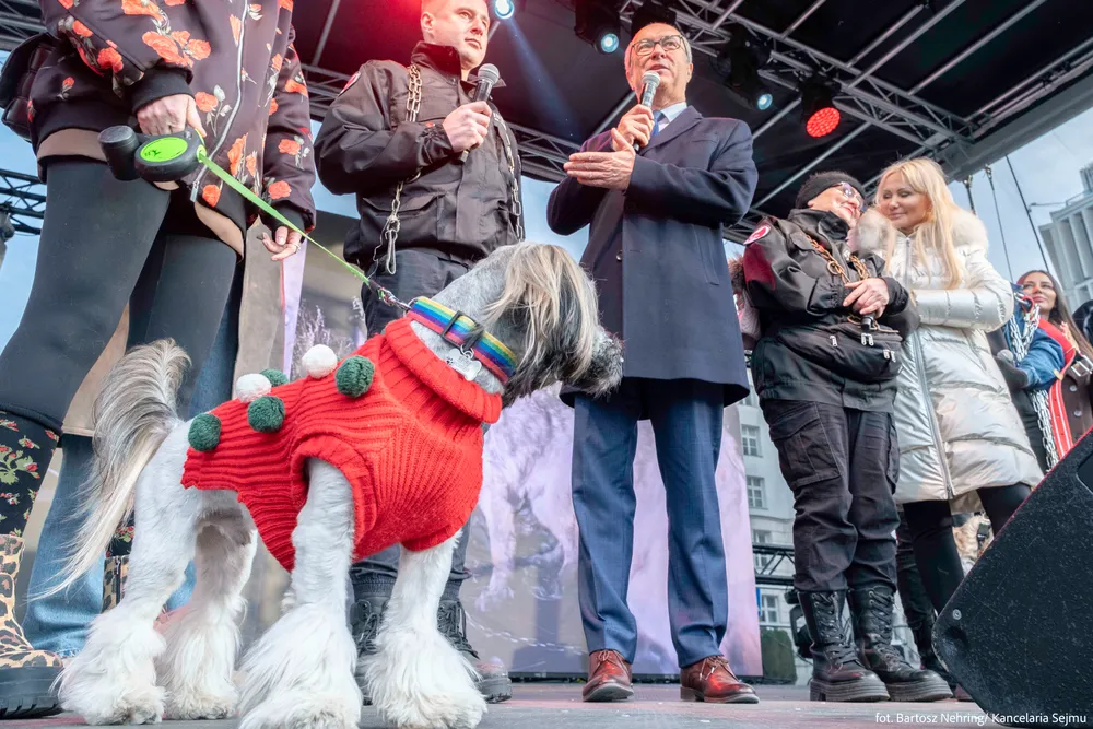 Marszałek Czarzasty broni praw zwierząt w towarzystwie osób skazanych za… kradzież psa