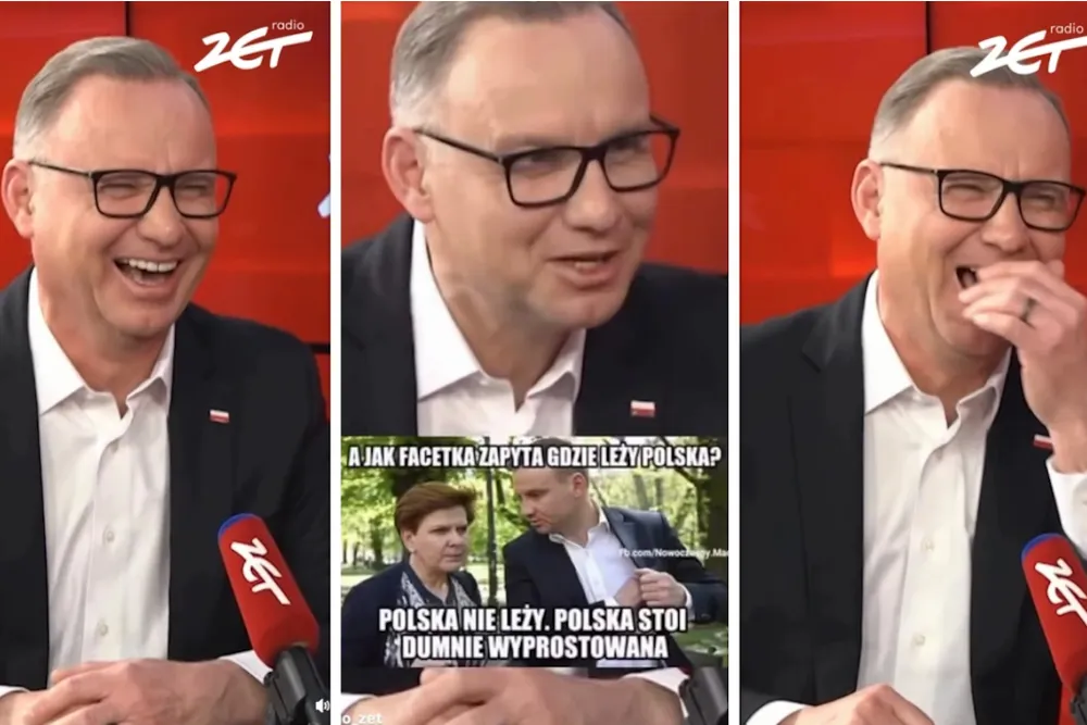 To ulubiony MEM Andrzeja Dudy o... Andrzeju Dudzie. Zobacz WIDEO - były prezydent pęka ze śmiechu!