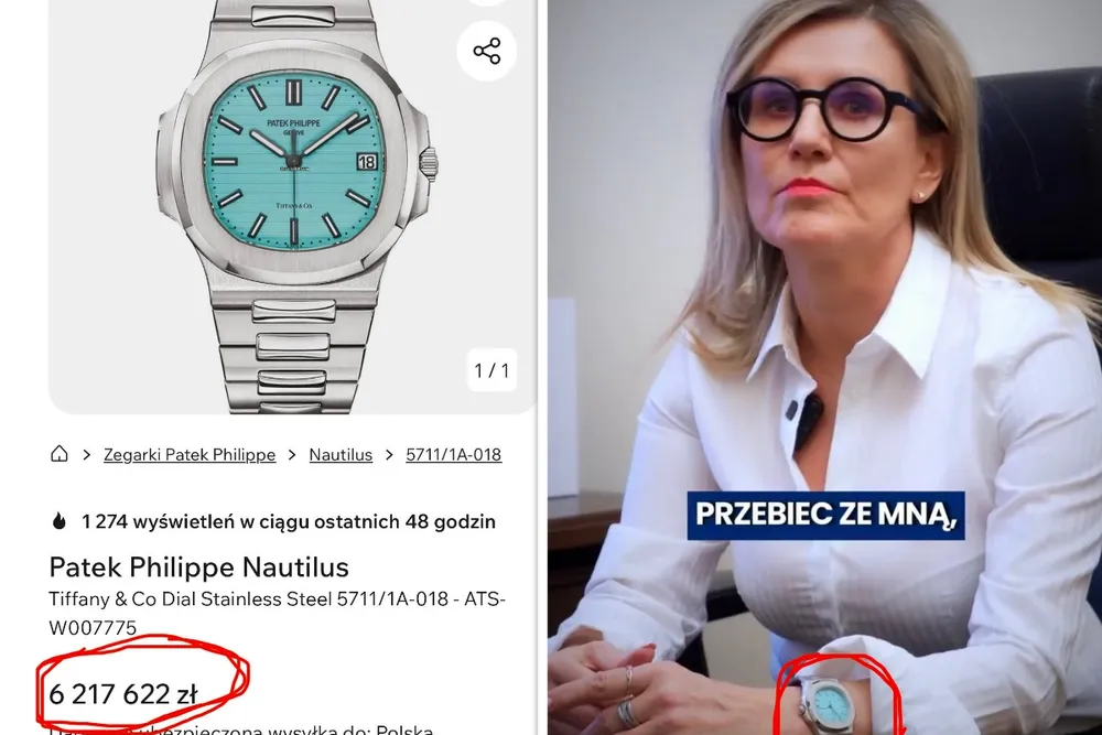 Zegarek za miliony na ręku prokurator? Pytania o majątek Ewy Wrzosek rozpalają sieć