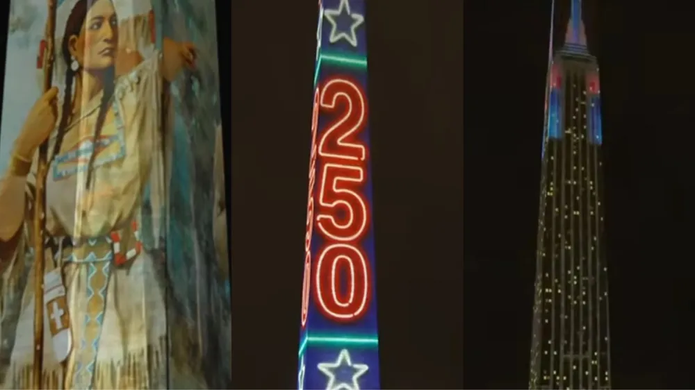 Monument Waszyngtona rozbłysł na 250-lecie USA. Hołd dla polskiego bohatera
