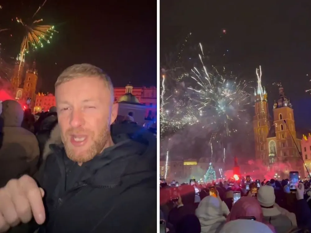 Niemiecki turysta spędził Sylwestra w Polsce i niedowierza: SPOKÓJ. BEZPIECZNIE [WIDEO]