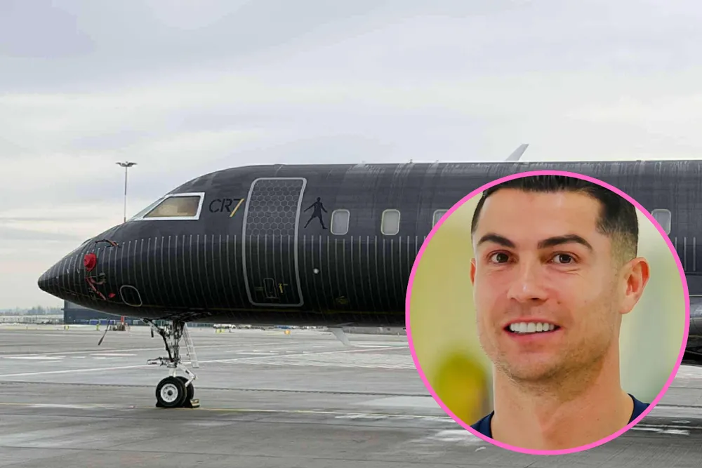 Samolot Ronaldo ląduje na lotnisku w Krakowie. Co tu robi?