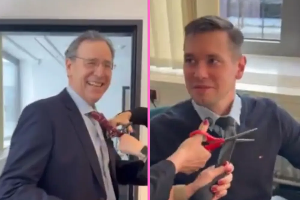„Pączek albo krawat!” Ambasador Niemiec zabawnie połączył dwie tradycje [VIDEO]