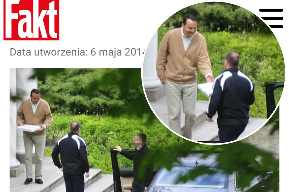 Ten sam "Biszkopt", który groził śmiercią dziennikarzowi Republiki, dowoził pizzę Sikorskiemu