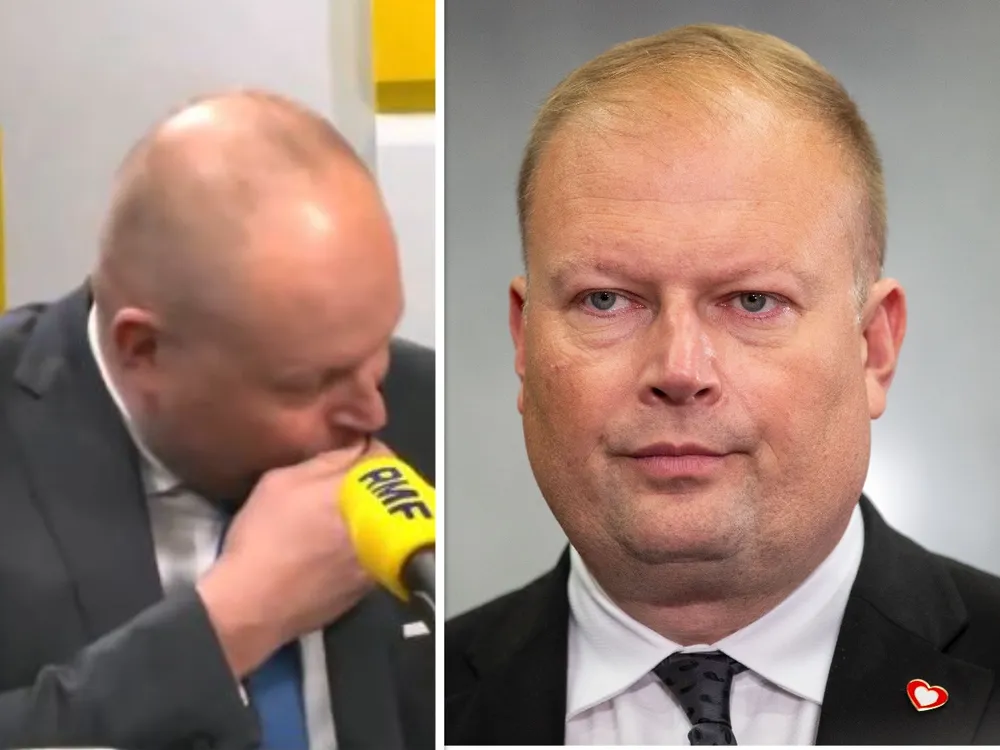 Co tu się wydarzyło?! Zembaczyński podczas wywiadu... całuje serduszko Koalicji Obywatelskiej [WIDEO]