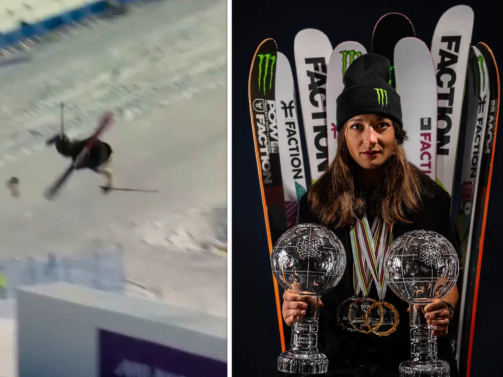 Ten skok mógł skończyć się tragicznie. Mistrzyni olimpijska z Pjongjangu zgubiła nartę [WIDEO]