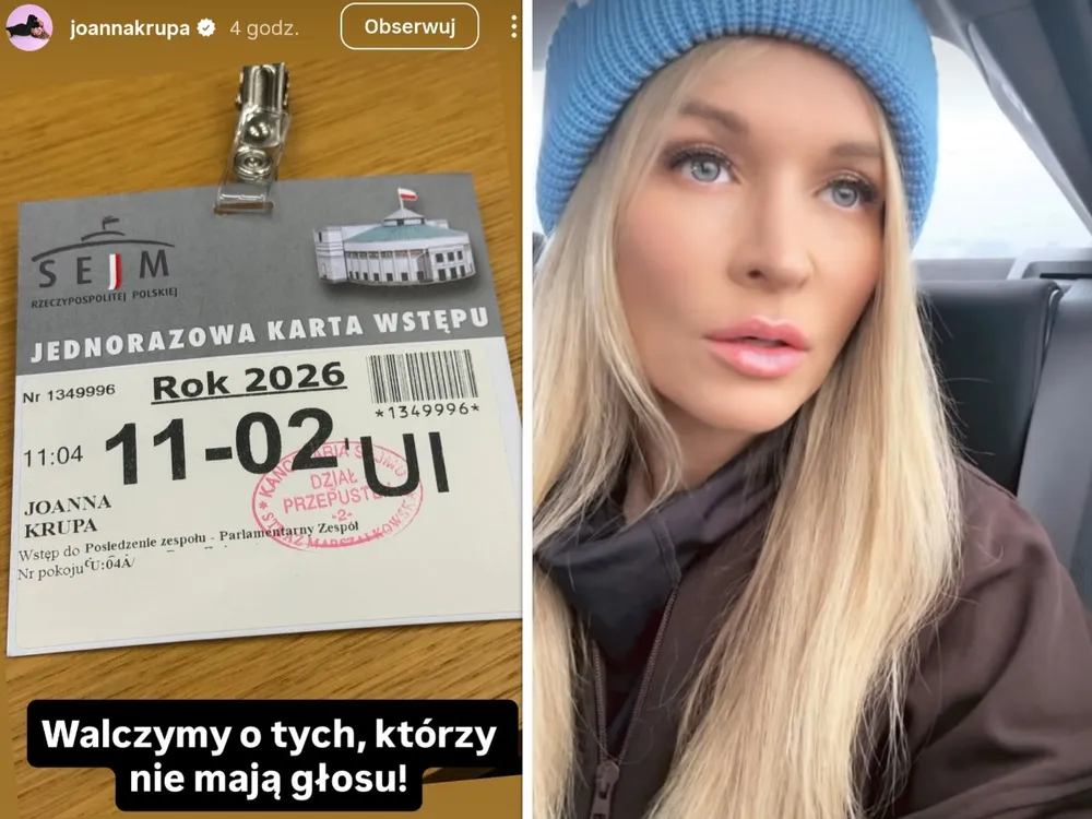 Joanna Krupa oprowadzona po Sejmie przez posła PiS. Mało kto wie, że są rodziną [WIDEO]