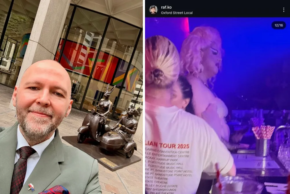 Polecieli do Australii walczyć o „bezpieczny internet dla dzieci”. Dyrektor wrzucał z delegacji relacje z gejowskiego klubu z drag queen