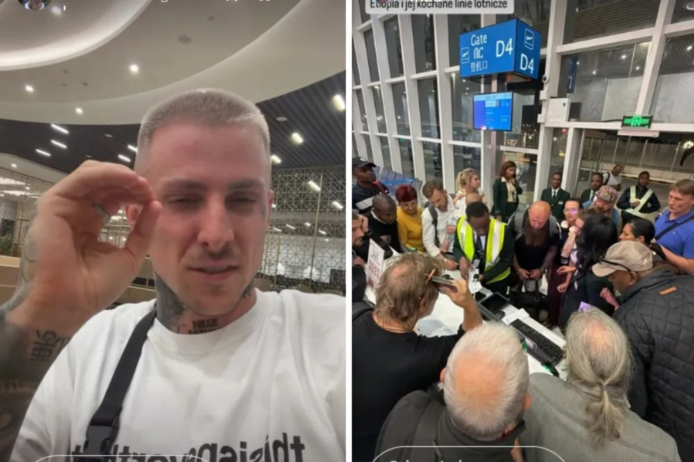 Influencer zapłacił 13 tys. złotych za bilety i utknął na lotnisku. "Zarabiamy na wojnie"