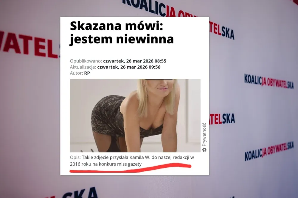 Afera pedofilska w KO. Takie zdjęcie Kamila z Kłodzka wysłała do gazety
