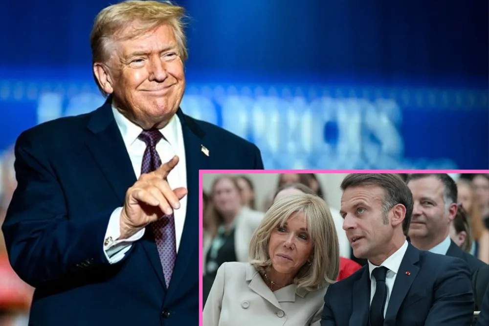 Trump zadrwił z Macronów. Te słowa szokują