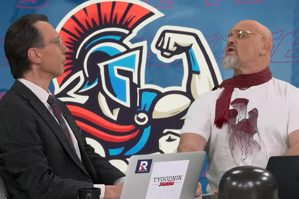 „Tak, tak, dalej popieram Tuska” – Sławomir Jastrzębowski parodiuje Andrzeja Seweryna. Zobacz film