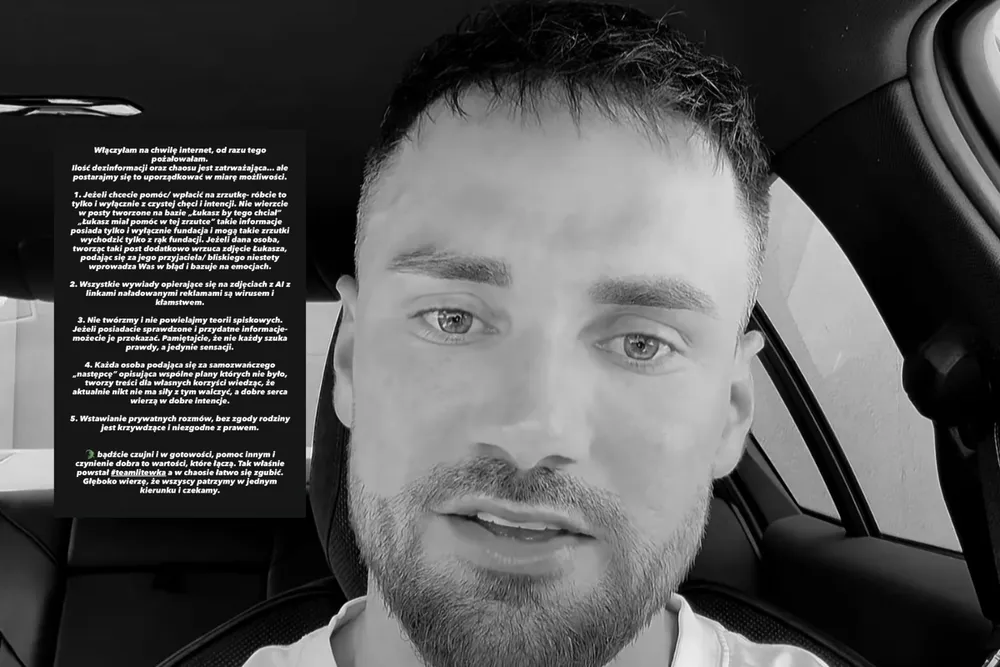 Partnerka Łukasza Litewki wydała oświadczenie. Dotyczy spiskowych teorii