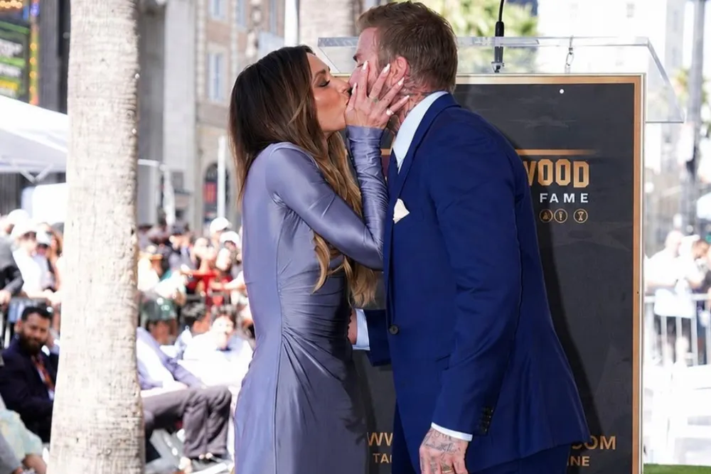 David Beckham dołącza do elity Hollywood. Victoria poruszona podczas ceremonii