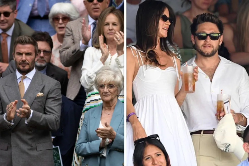Gwiazdy na trybunach Wimbledonu. Beckham, Niall Horan i plejada sław na kortach w Londynie