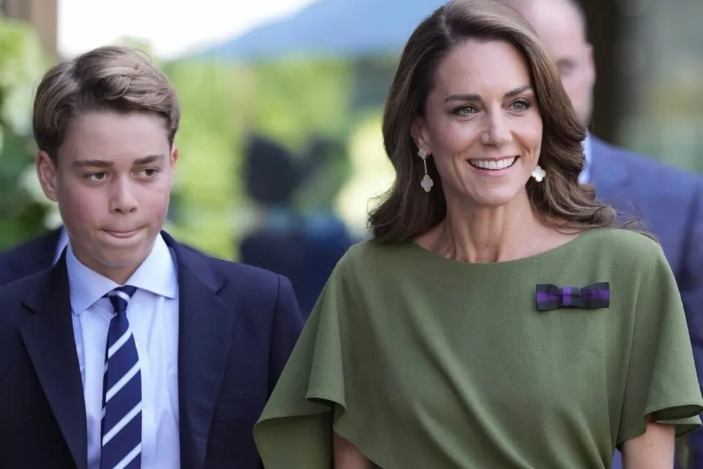 Księżna Kate zabrała dzieci na wielki finał Wimbledonu. Znów olśniła stylizacją
