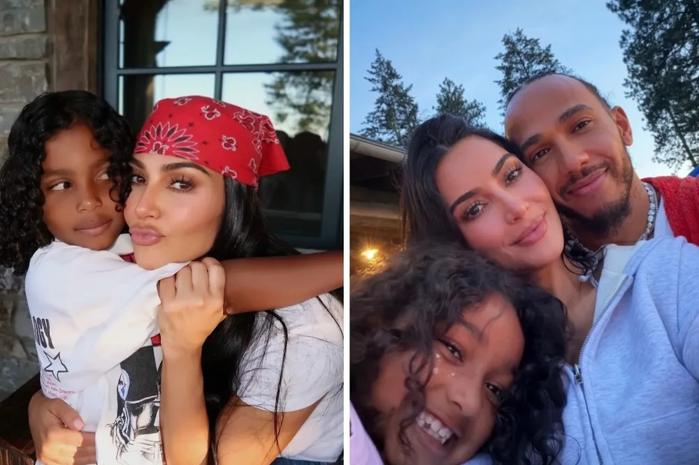 Kim Kardashian i Lewis Hamilton bawią się nad jeziorem. ZDJĘCIA wywołały falę komentarzy