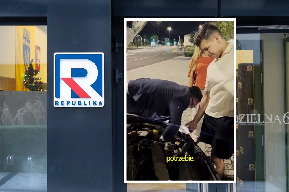 Dziennikarze „Republiki Nocą” ruszyli na pomoc koleżance. Nocna awaria zakończyła się szczęśliwie [WIDEO]